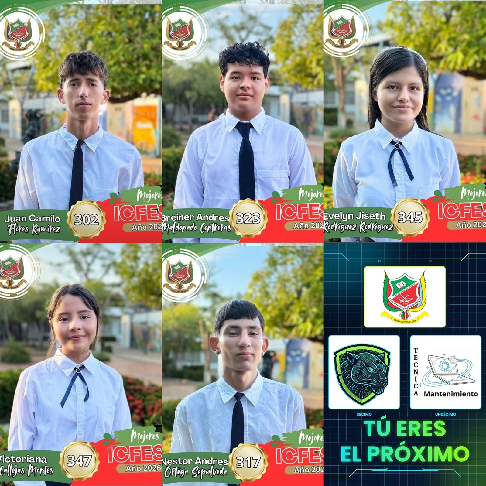 🏆👏 ¡FELICITACIONES A NUESTROS MEJORES ICFES 2026! 👏🏆